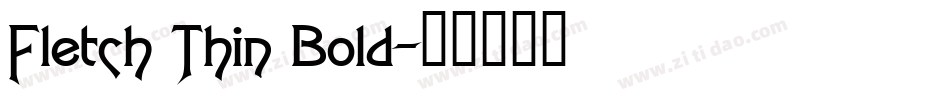 Fletch Thin Bold字体转换